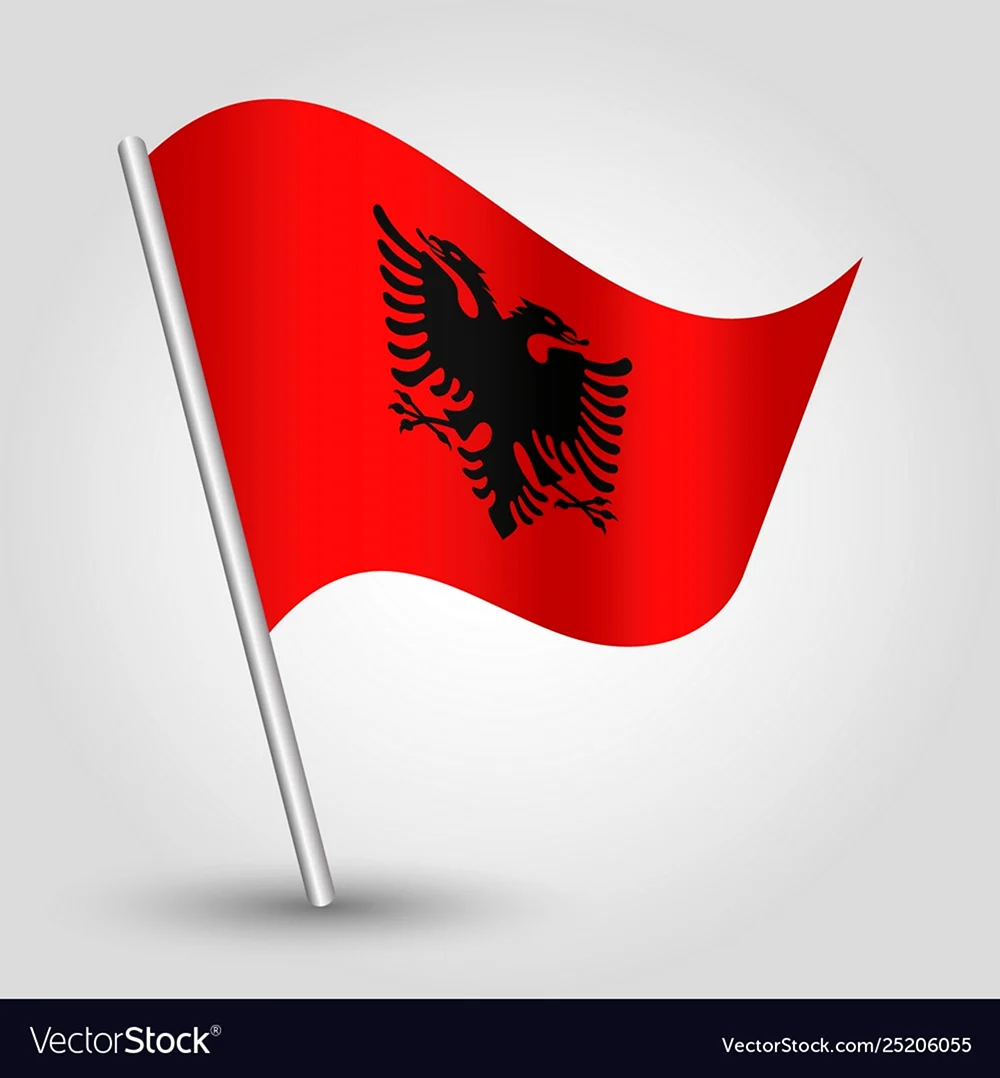 Флаг Албании Скандербег