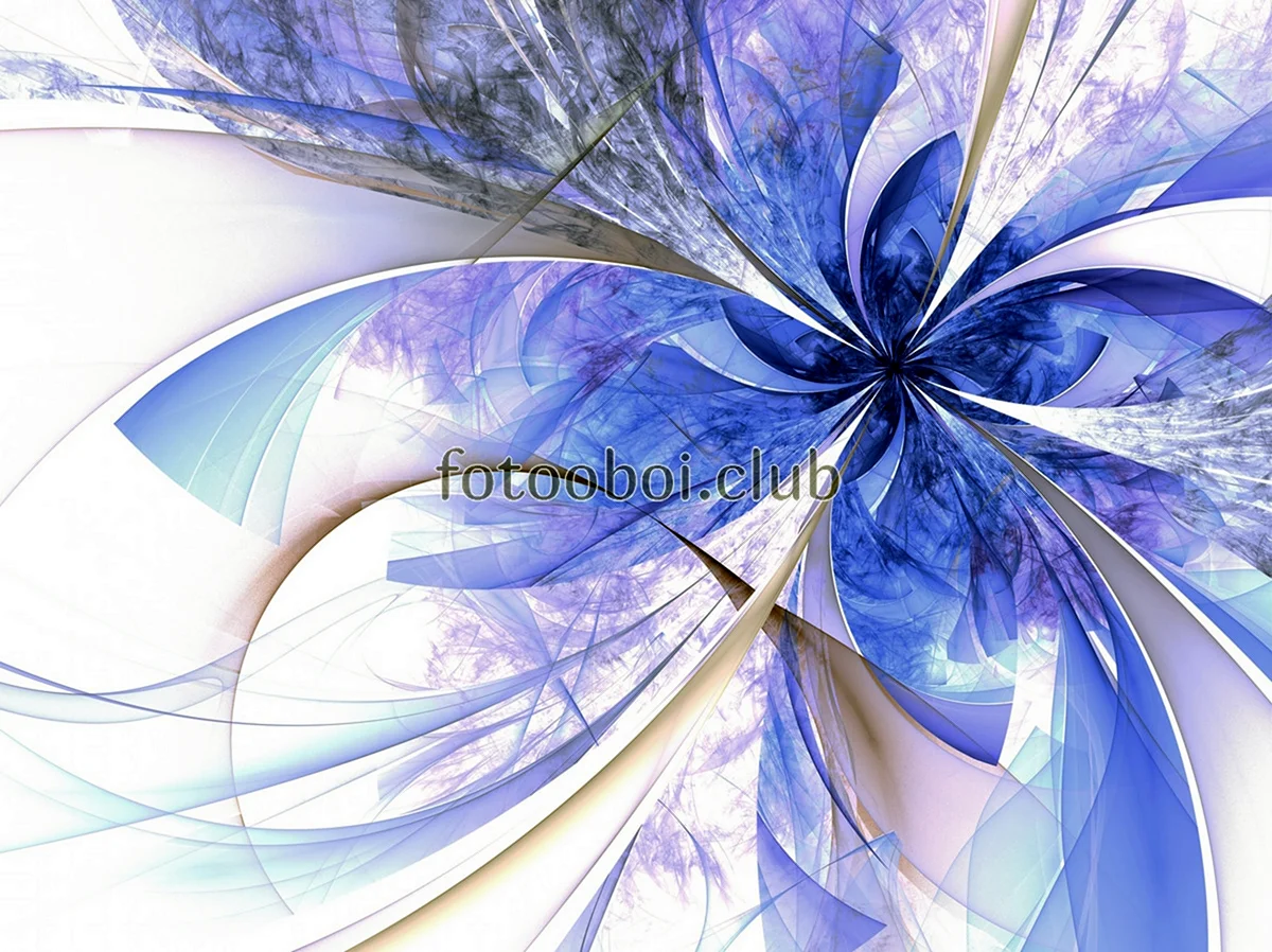 Фотообои синие цветы