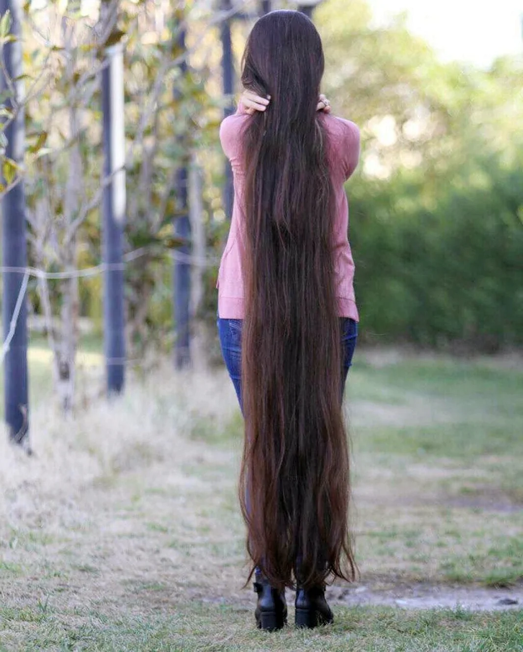 Фотосессия с длинными волосами