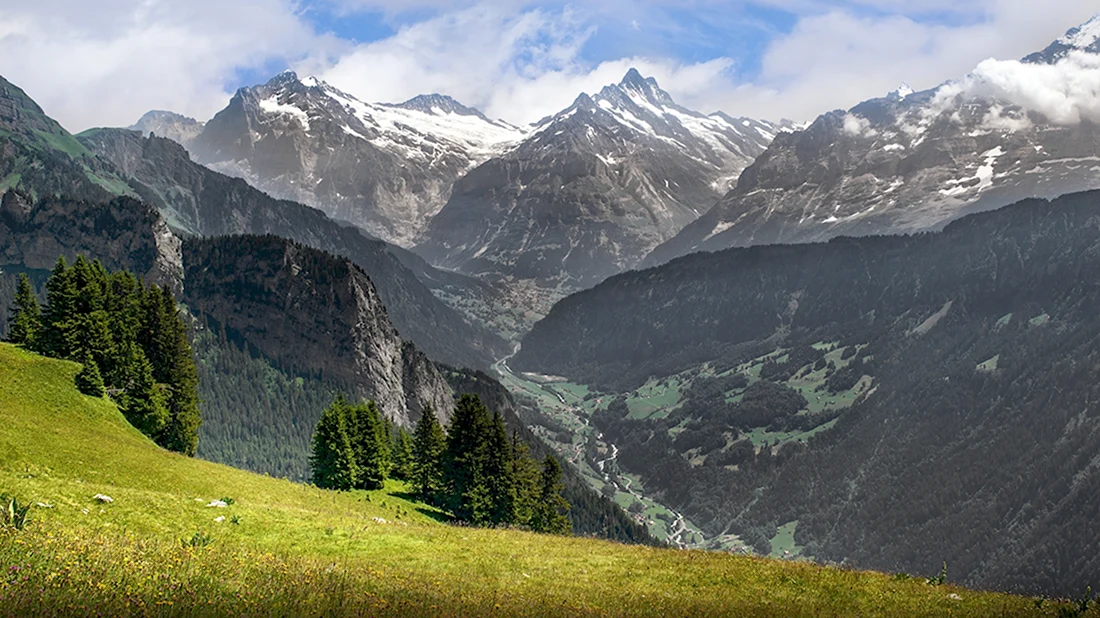 Горы Сильвретта Швейцария Альпы
