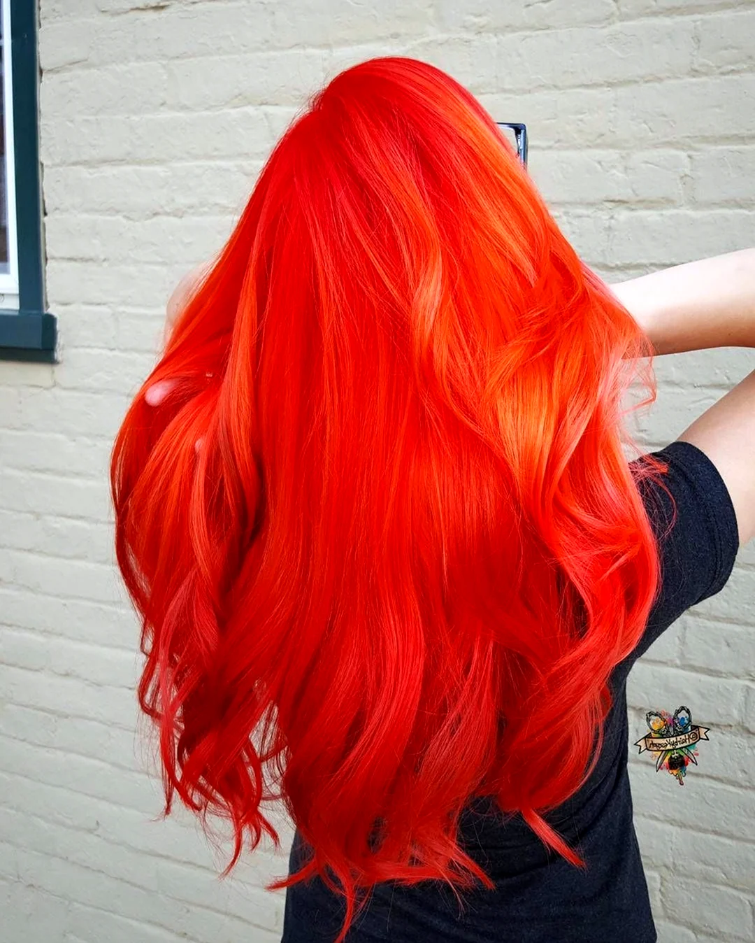 Ярко рыжий цвет волос