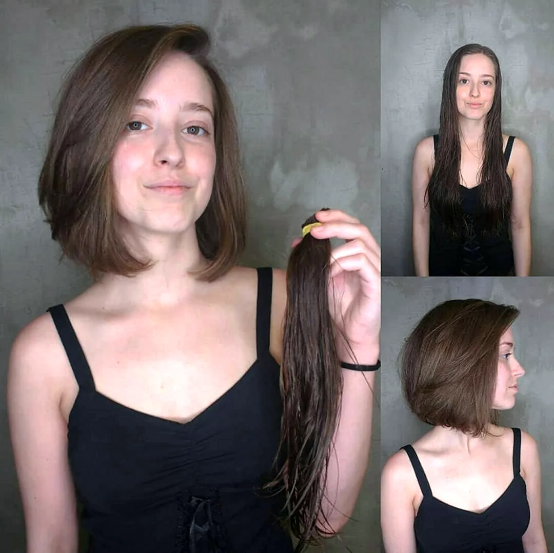 Каре после длинных волос