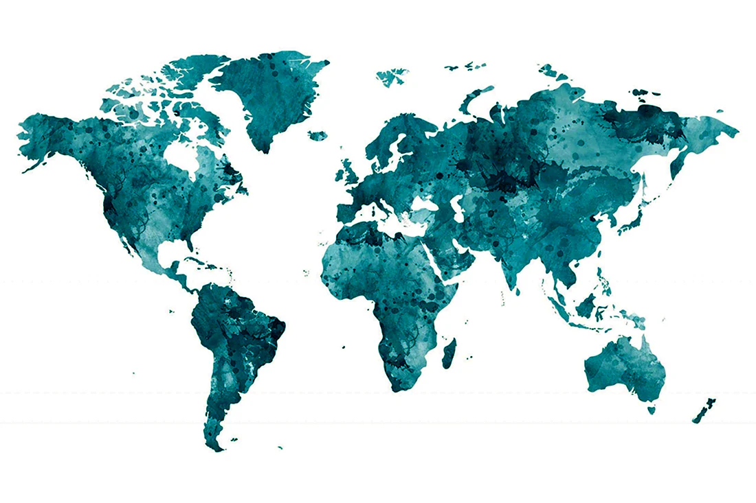Карта мира без фона