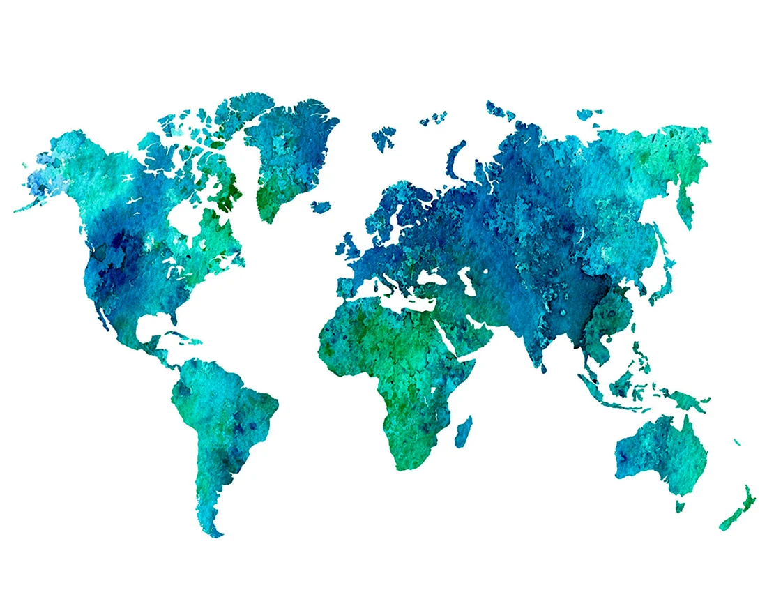 Карта мира клипарт