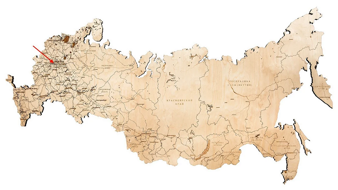 Карта России схема