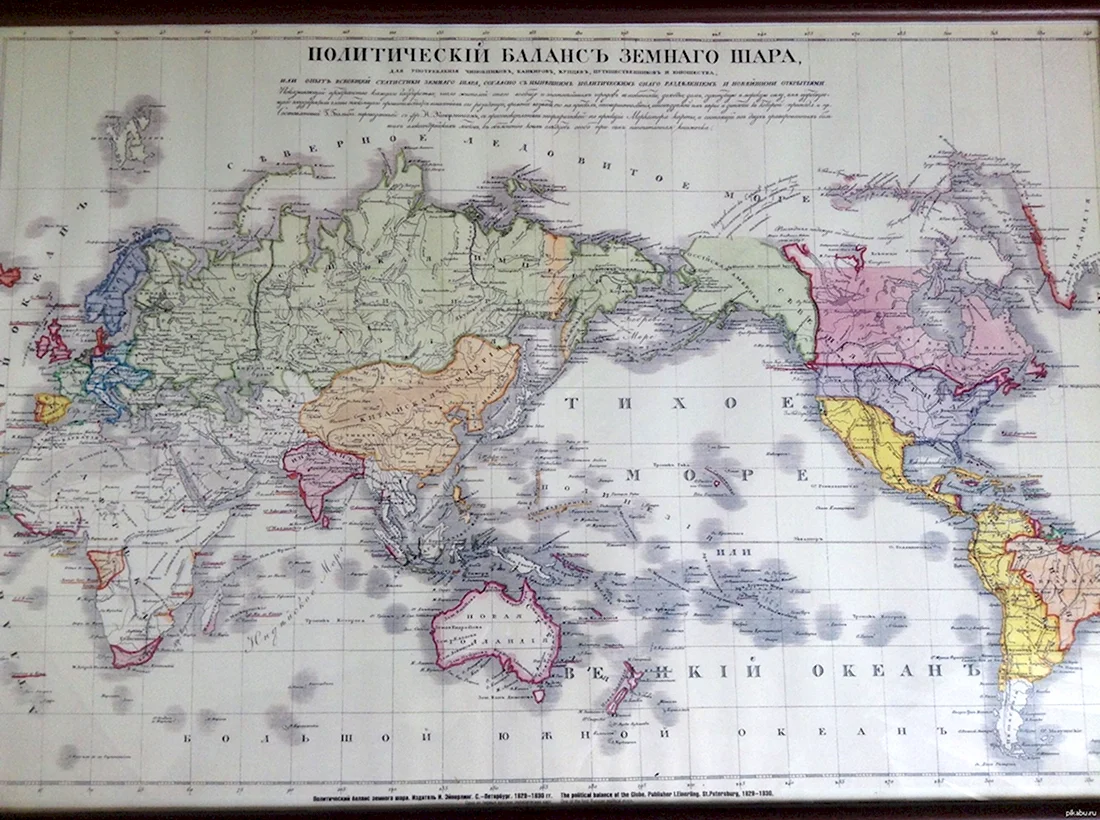 Карта Российской империи 1830