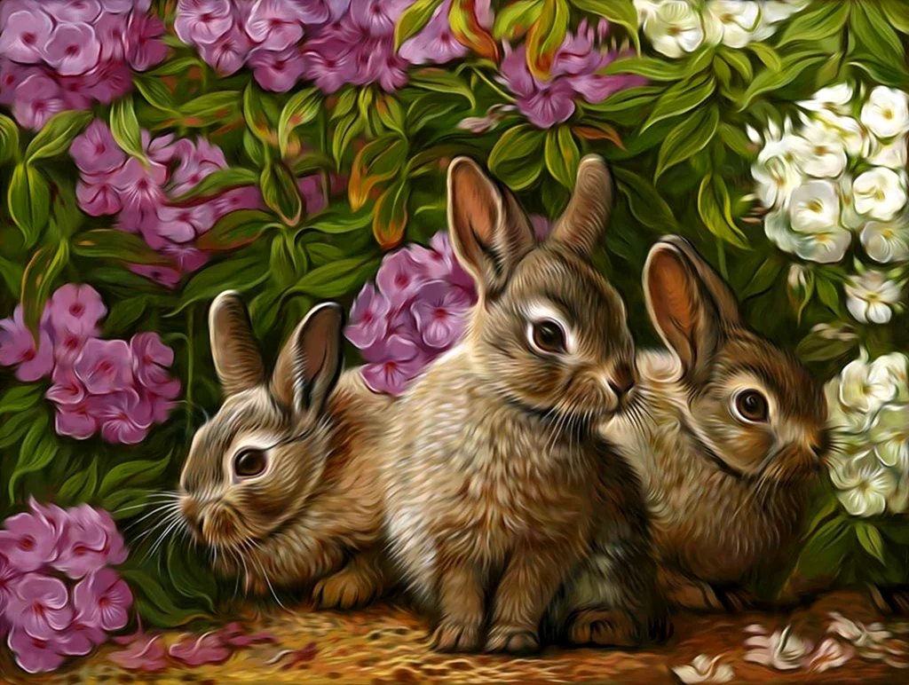 Картина кролик Яна Мовчан