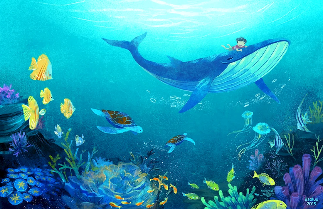 Картины с изображением подводного мира