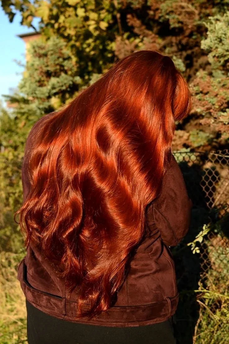 Каштановые волосы с рыжим отливом