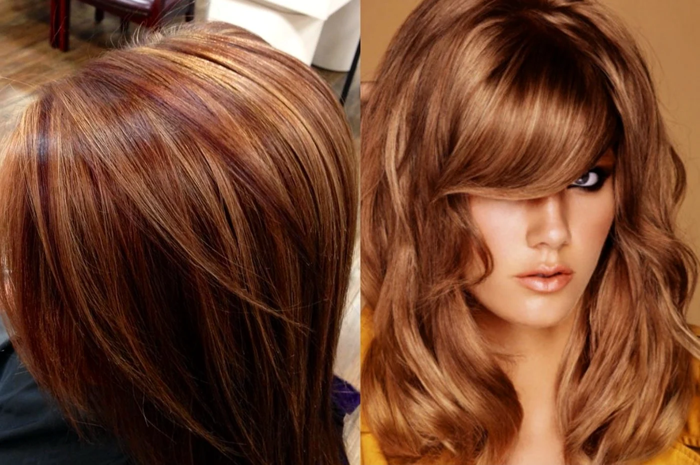 Колорирование волос карамельным цветом
