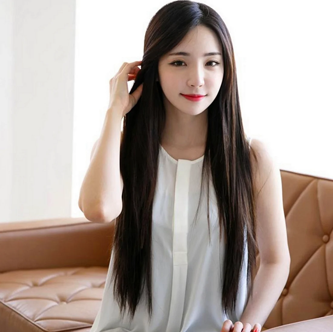 Кореянки с прямыми волосами