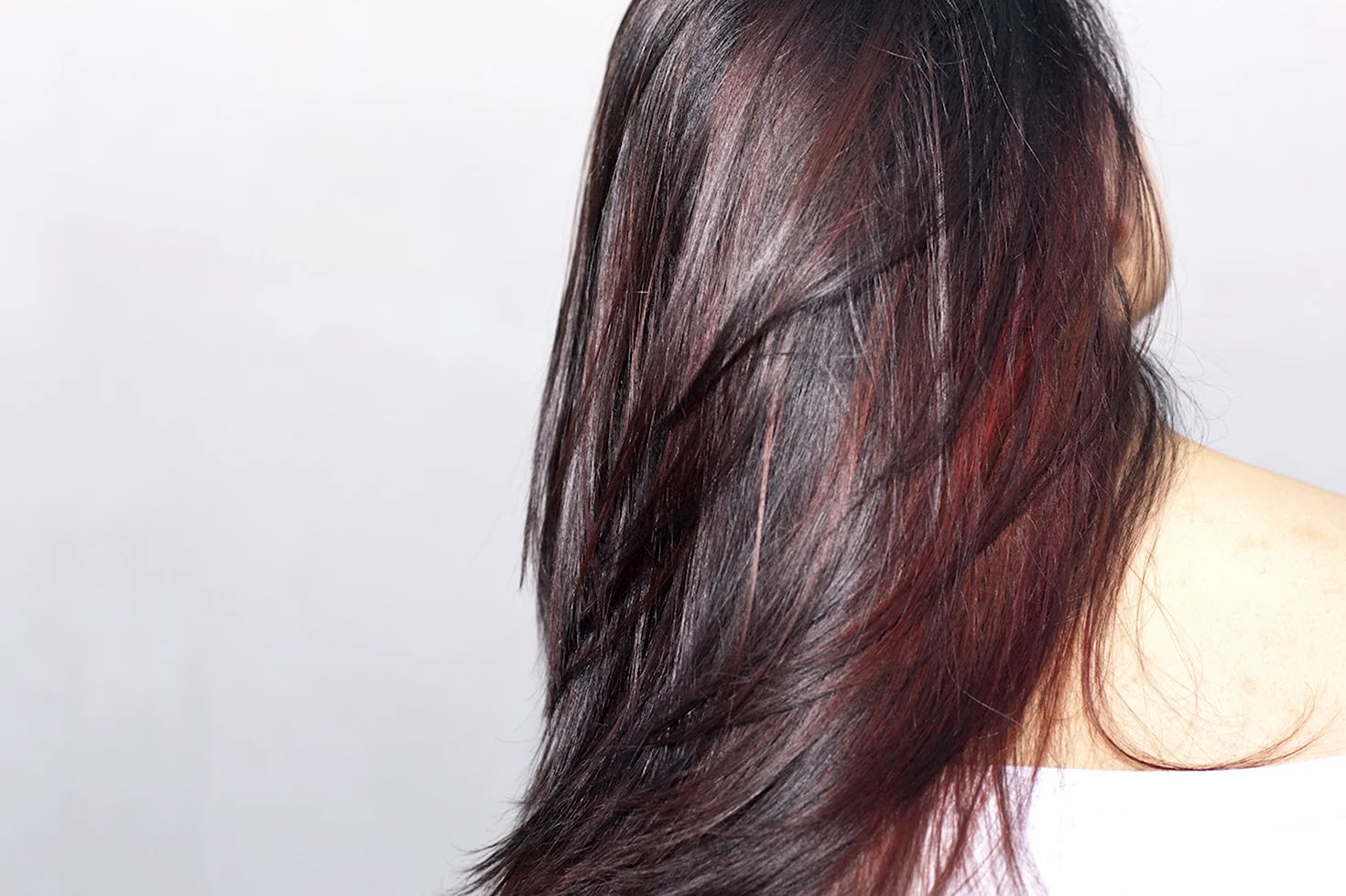 Коричневый цвет волос с красным отливом