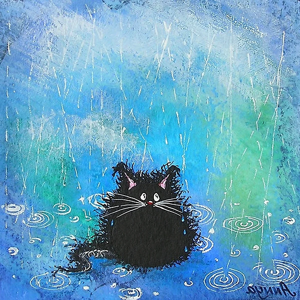Коты художницы Annya Djachiachvili