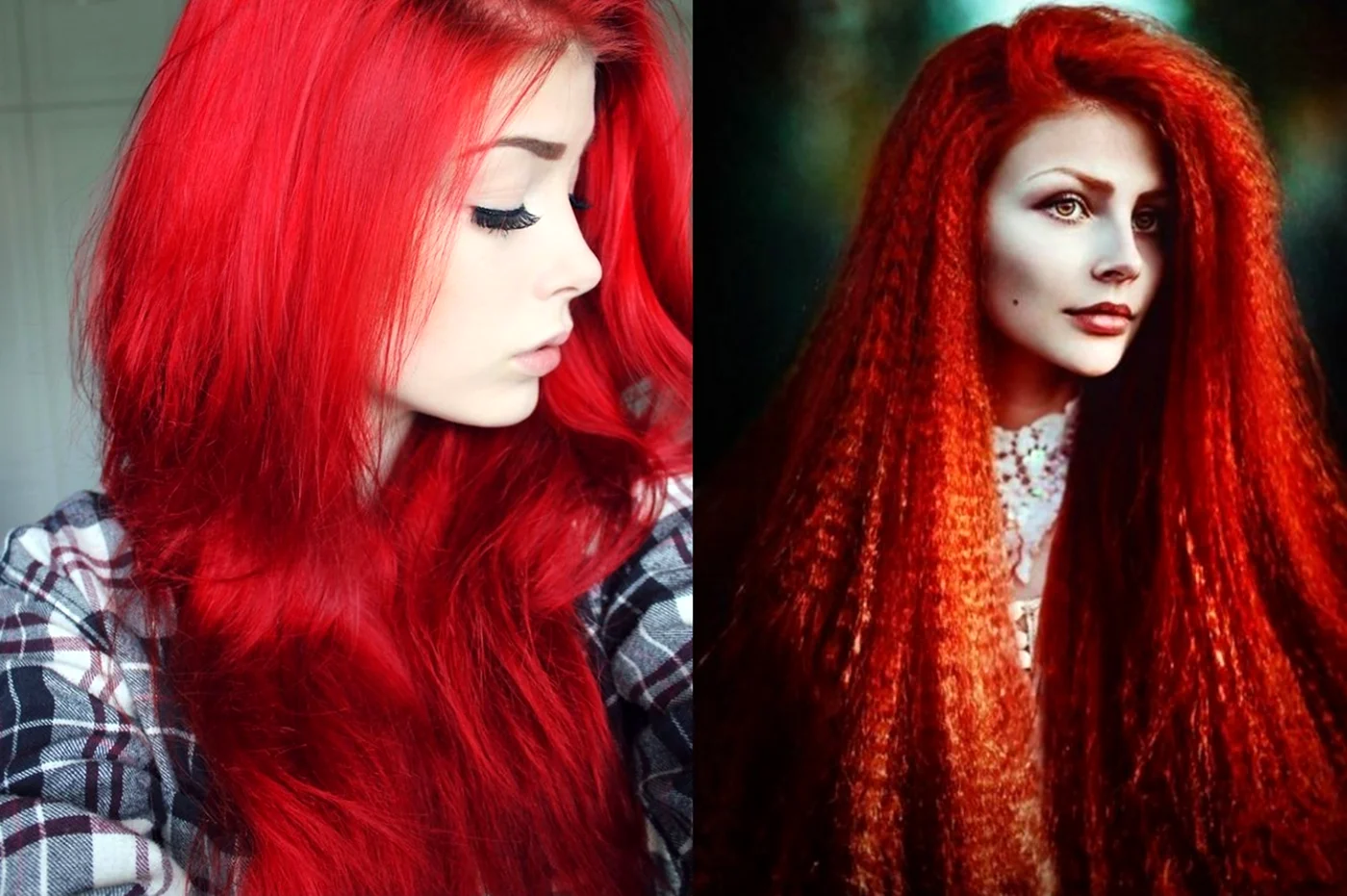 Красный Тициан цвет волос