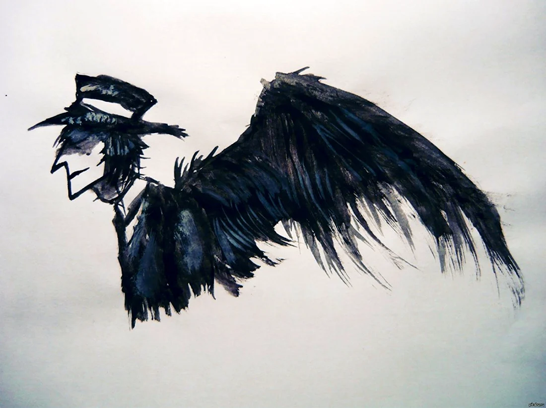 Крылья ворона арт