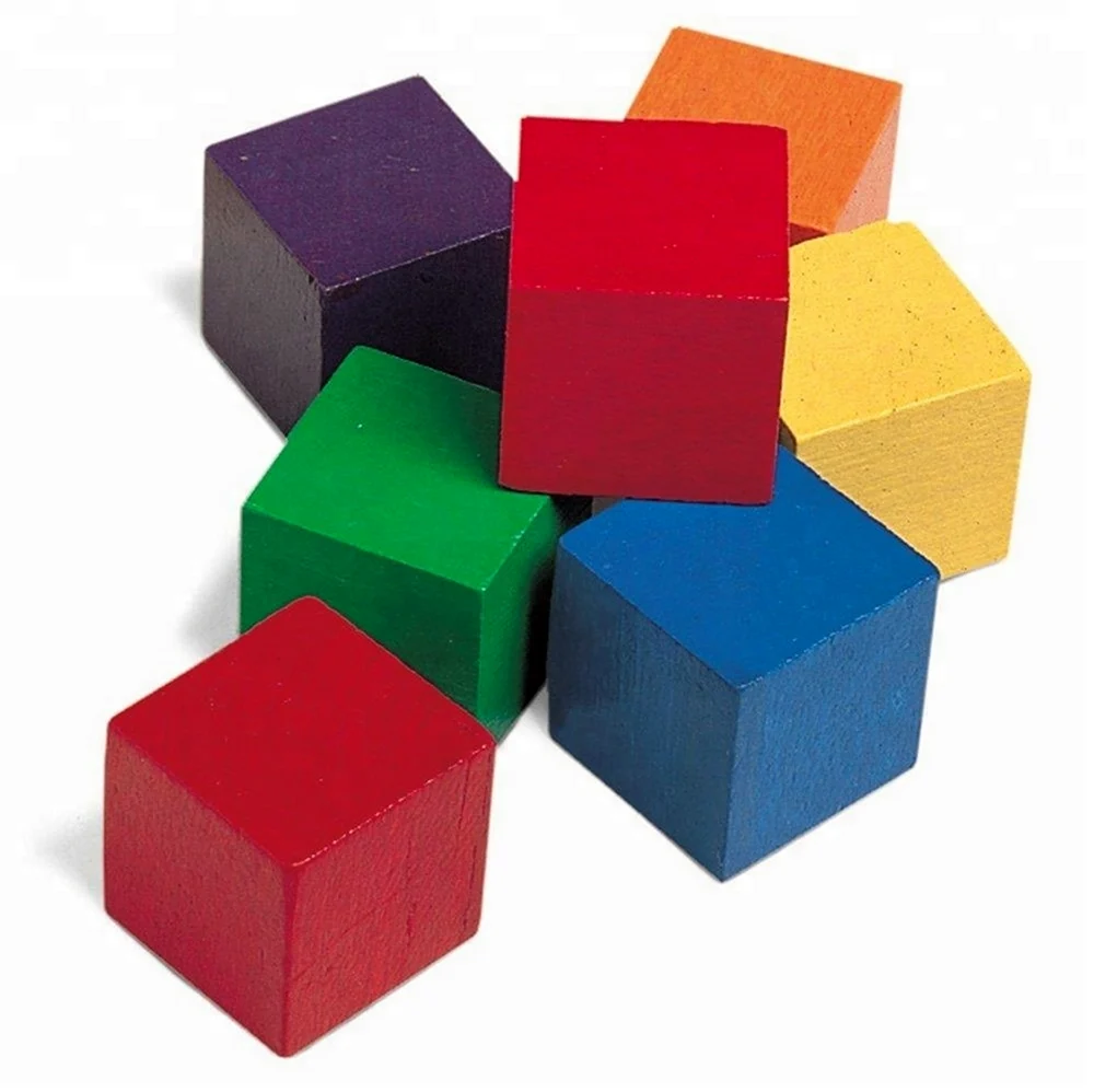 Кубики цветные детские
