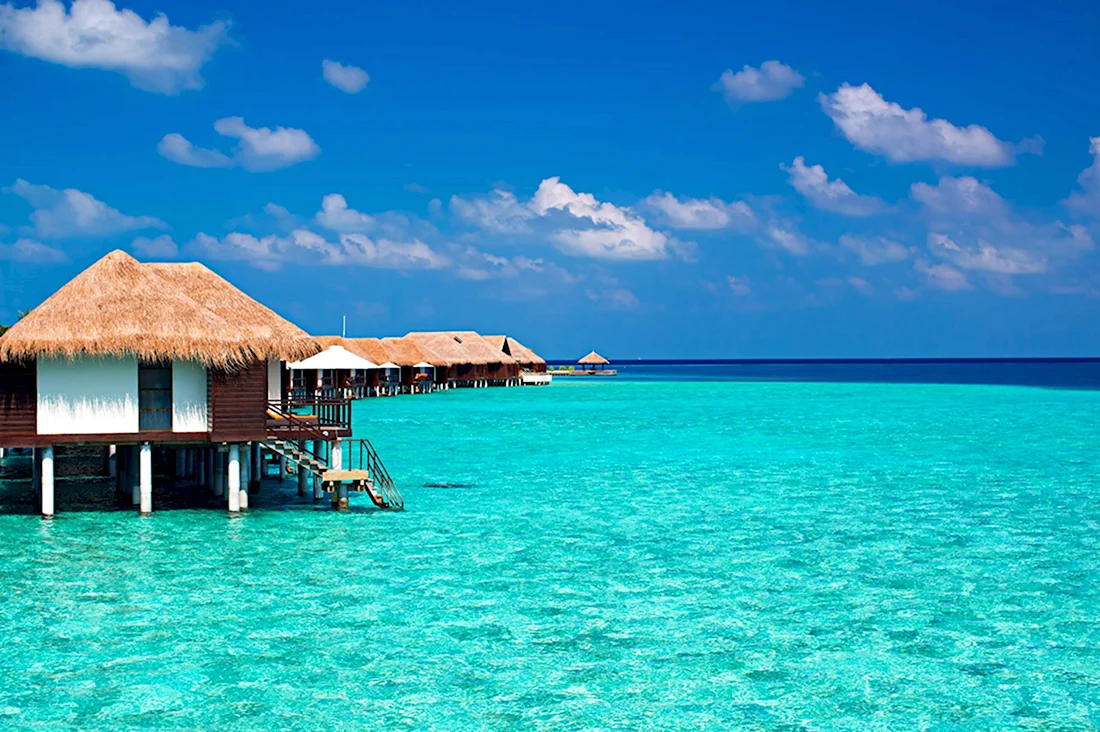 Лагуна океан Мальдивы