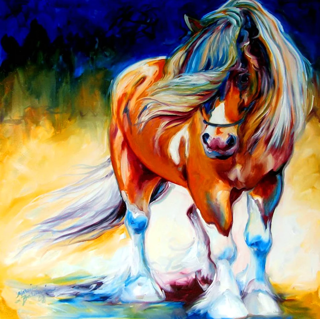 Марсия Болдуин картины лошади