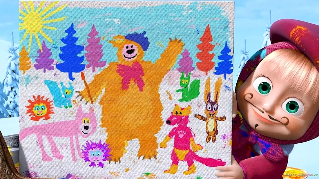 Маша и медведь художник