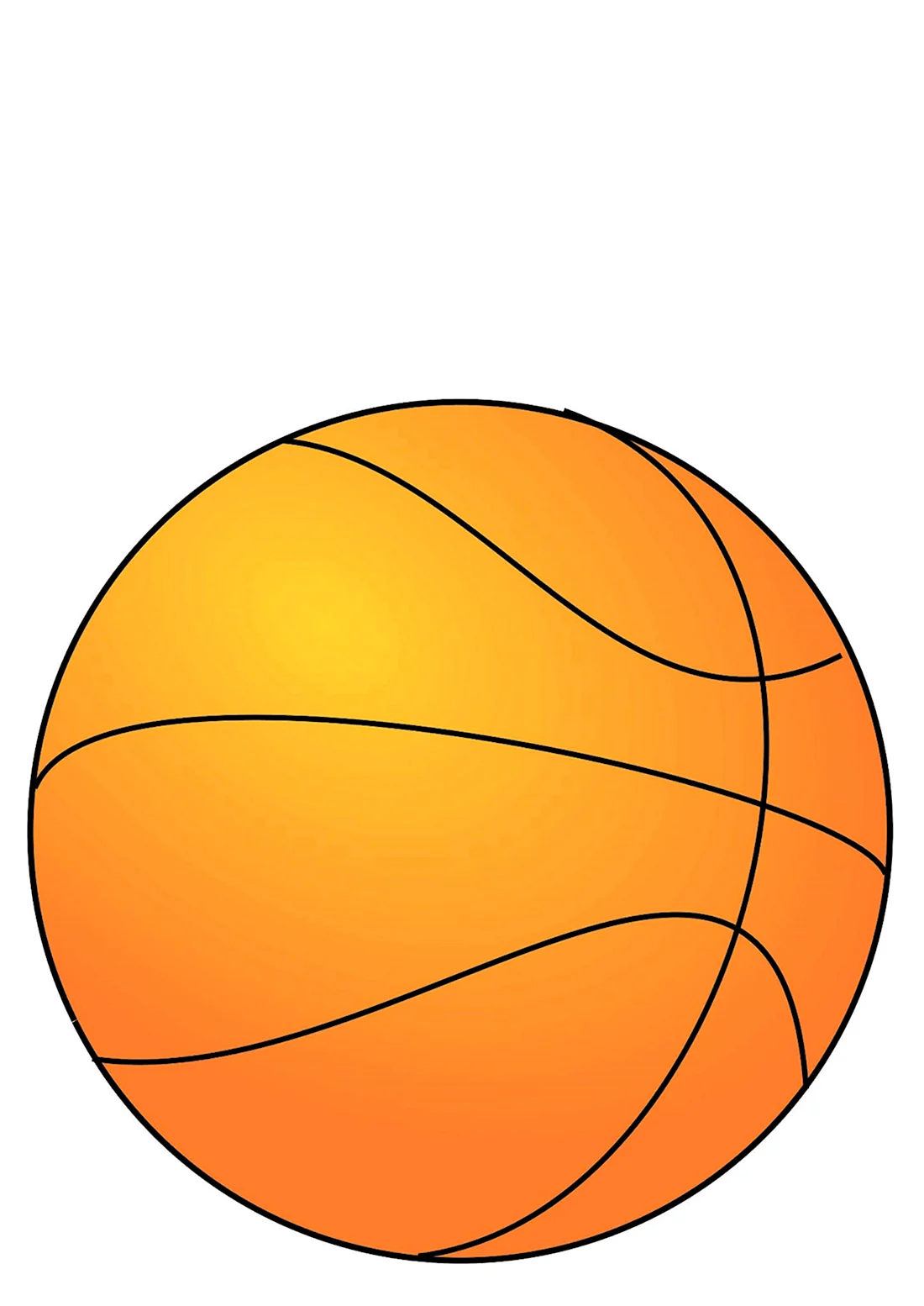 Мяч нарисованный на прозрачном фоне