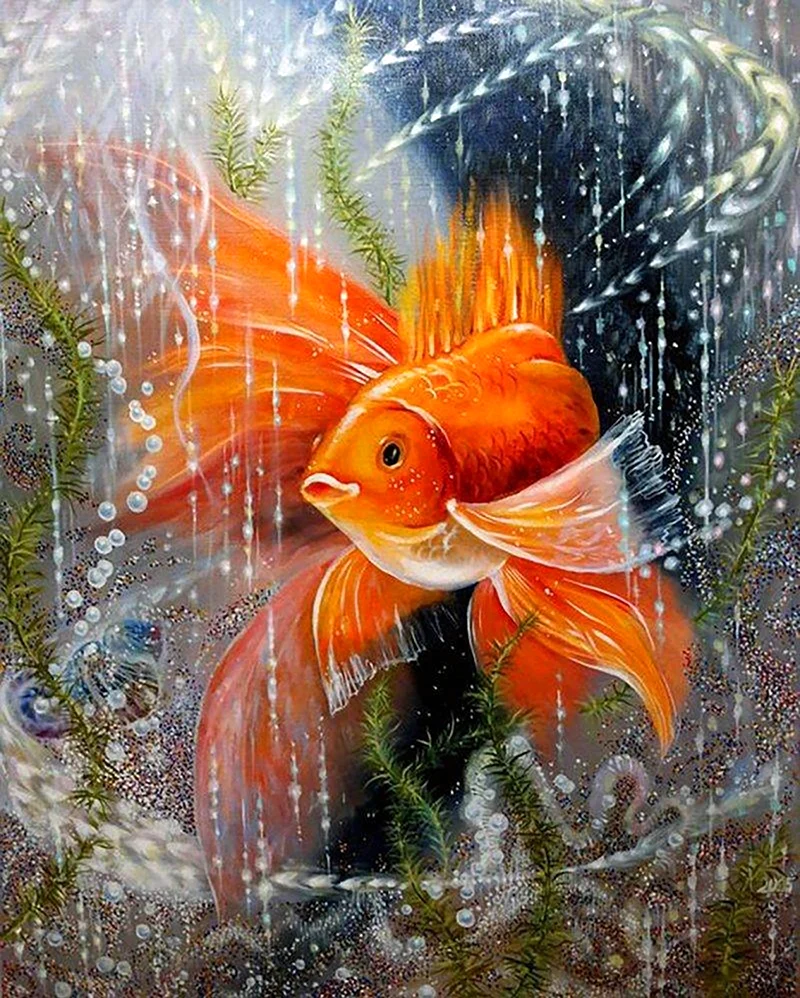 Мозаика Золотая рыбка