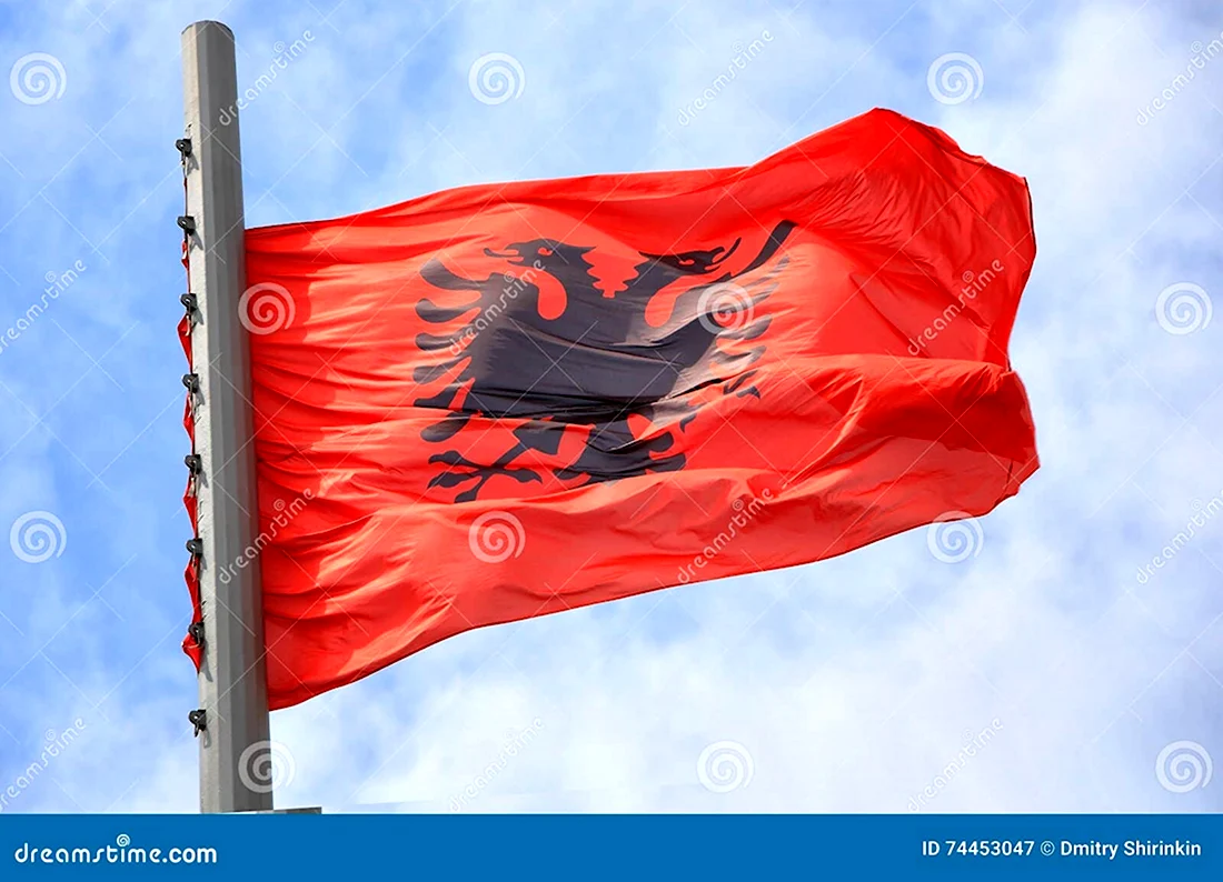 Народная Социалистическая Республика Албания флаг
