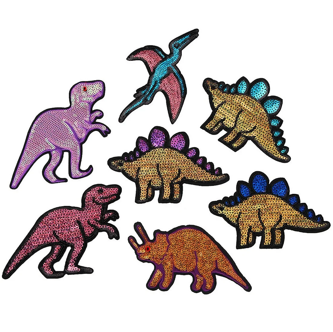 Нашивка на одежду динозавр