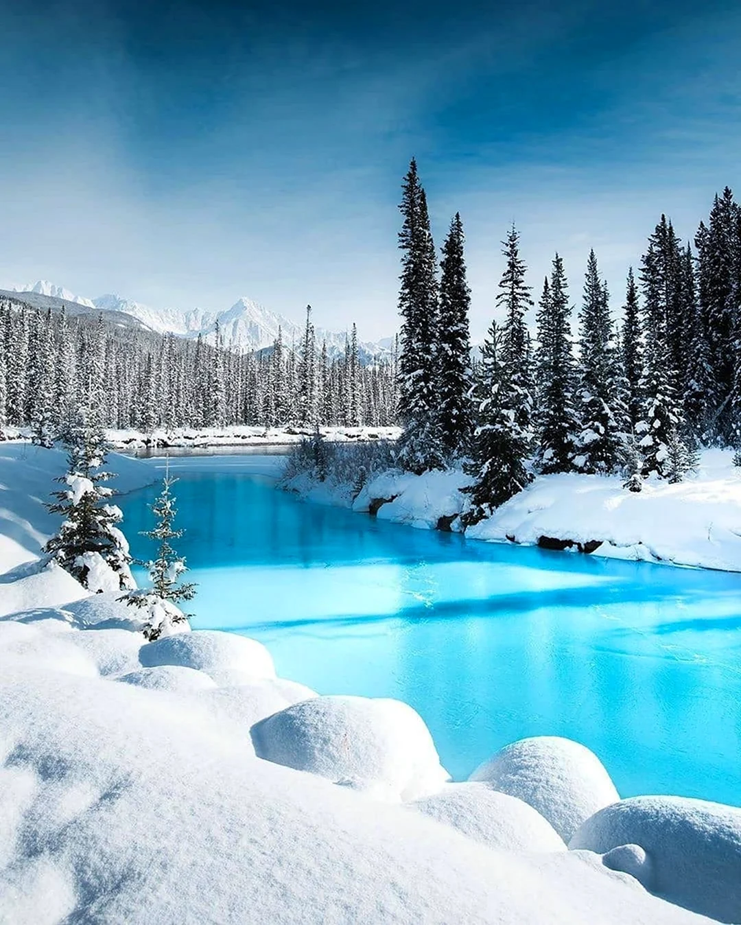 Национальный парк Банфф Канада зима