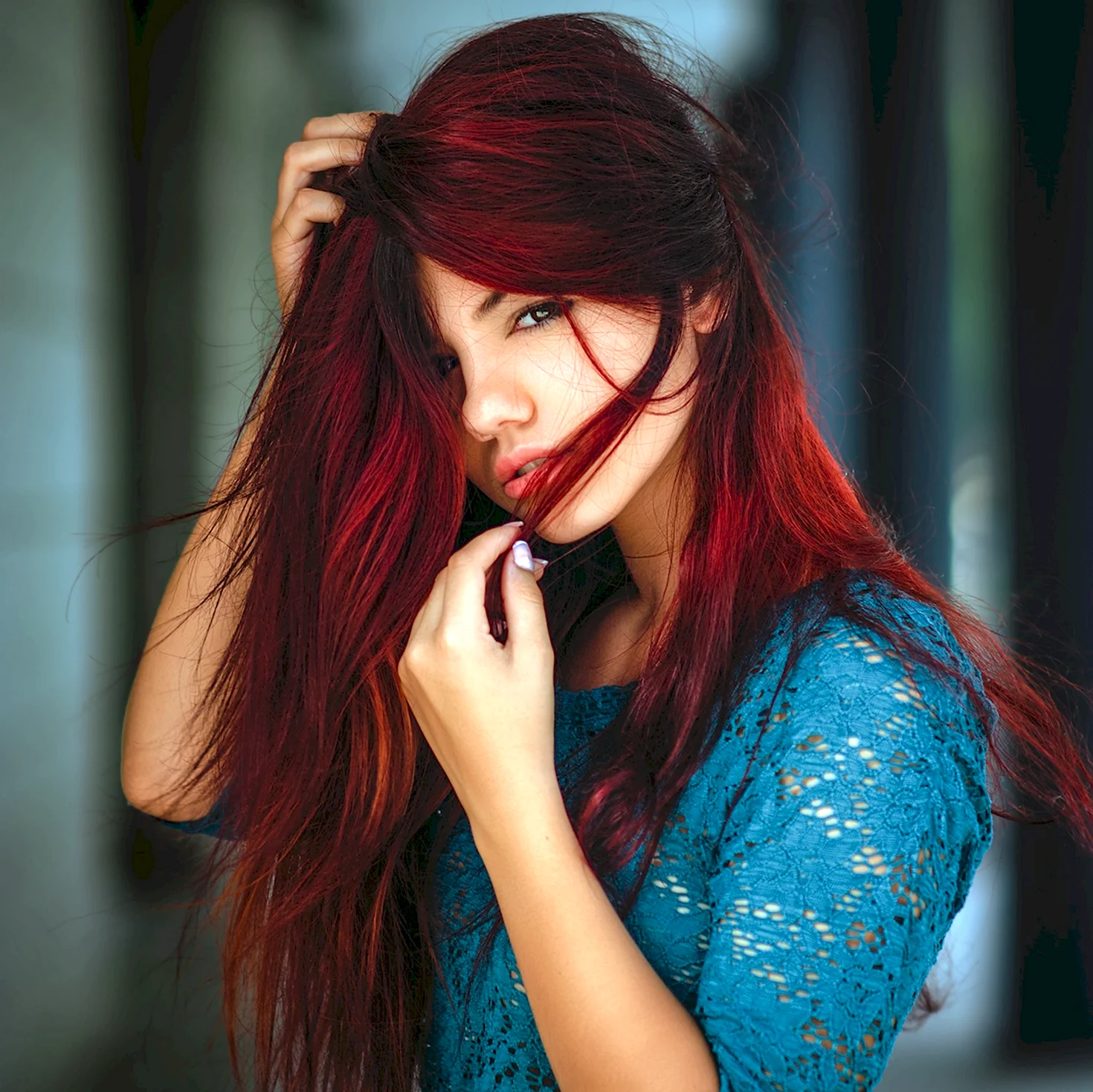 Нина Бернс рыжие волосы