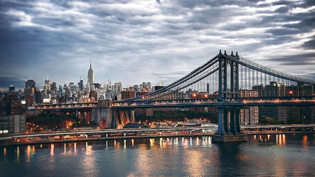 Нью-Йорк Сити Бруклинский мост
