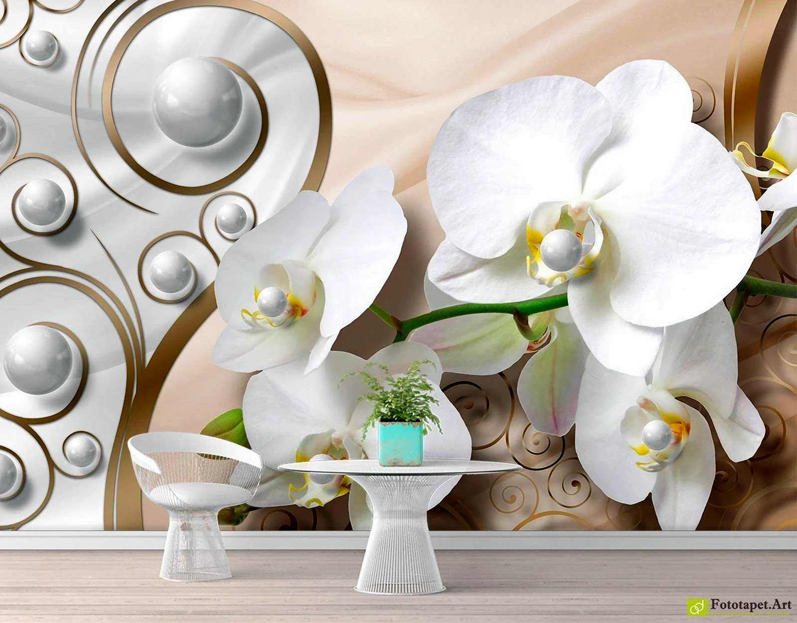 Орхидеи на Светлом фоне