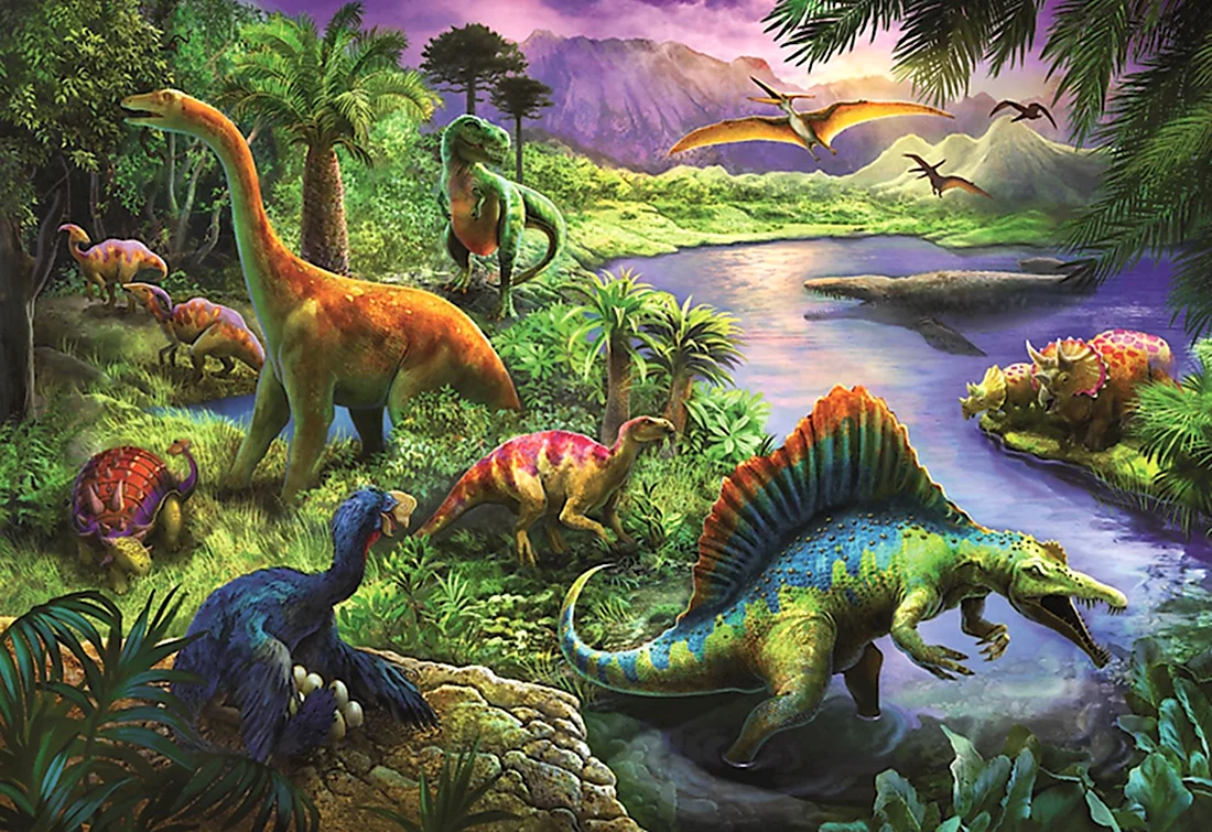 Пазл Trefl динозавры 13214