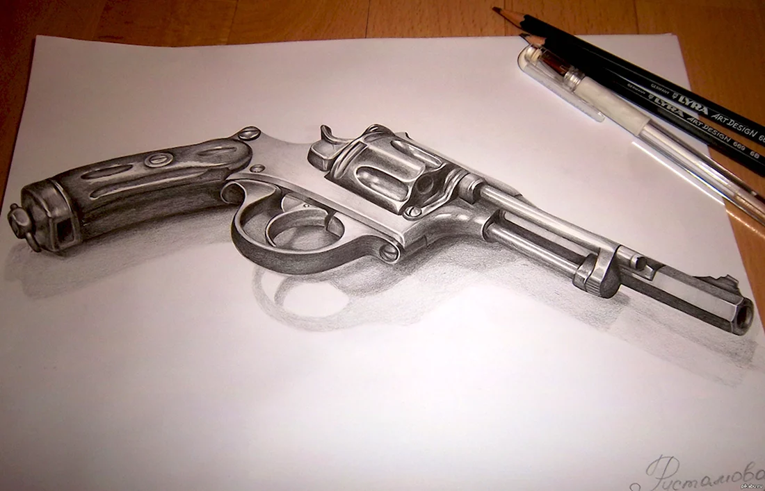 Пистолет карандашом