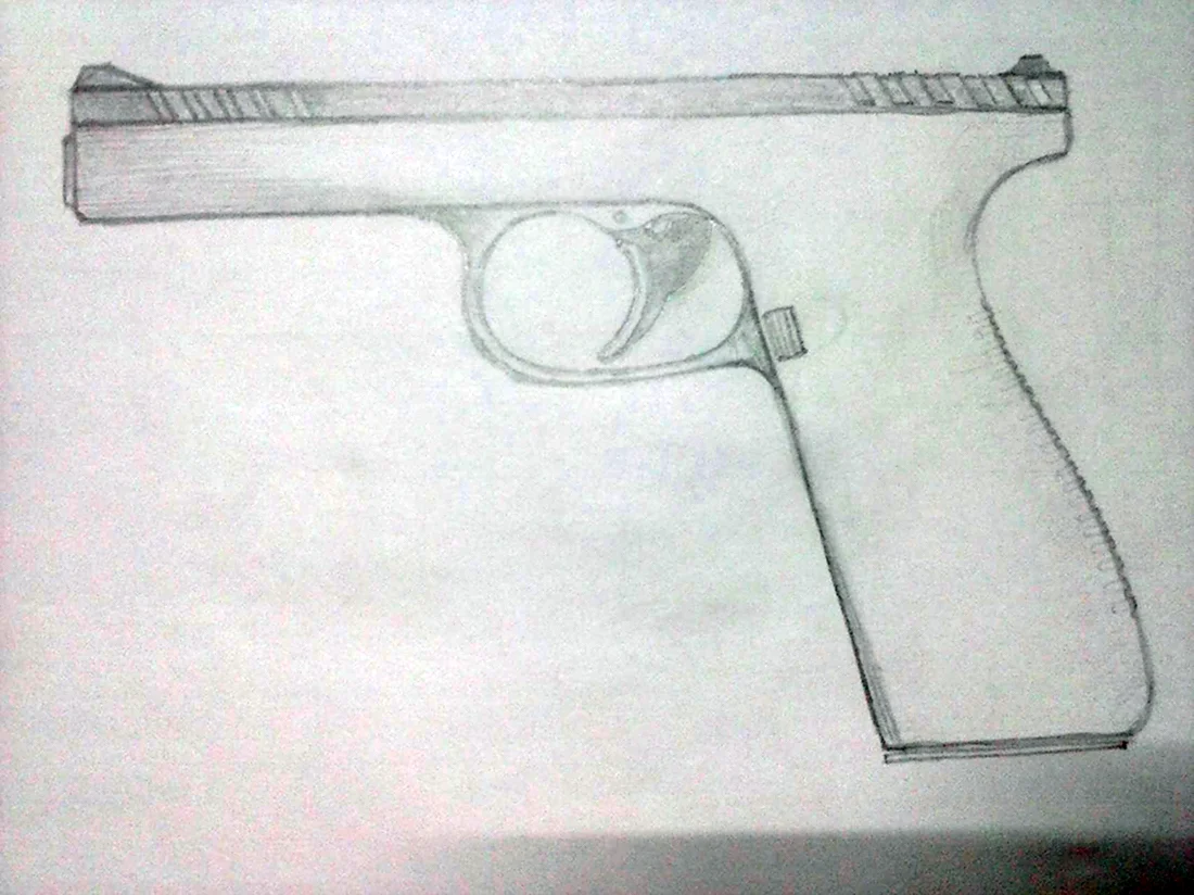 Пистолет рисунок