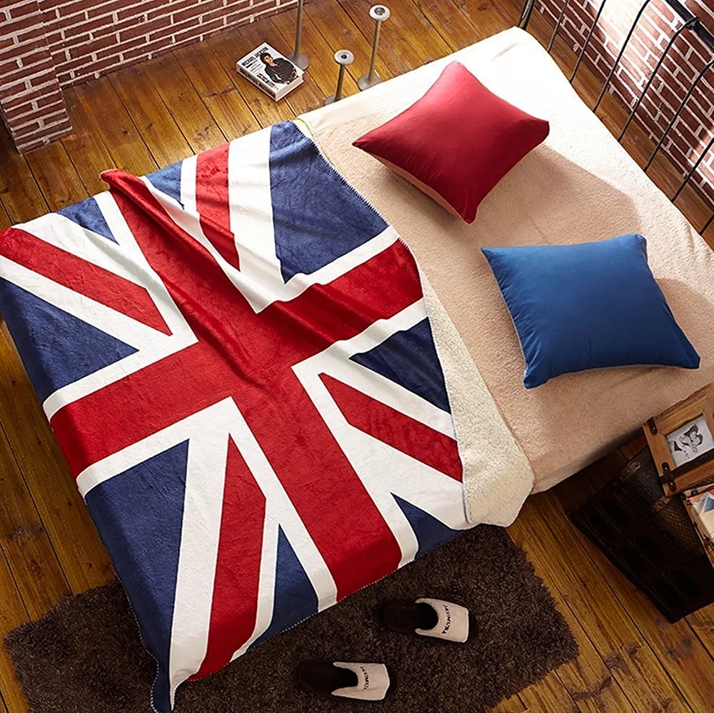 Плед британский флаг 200х220