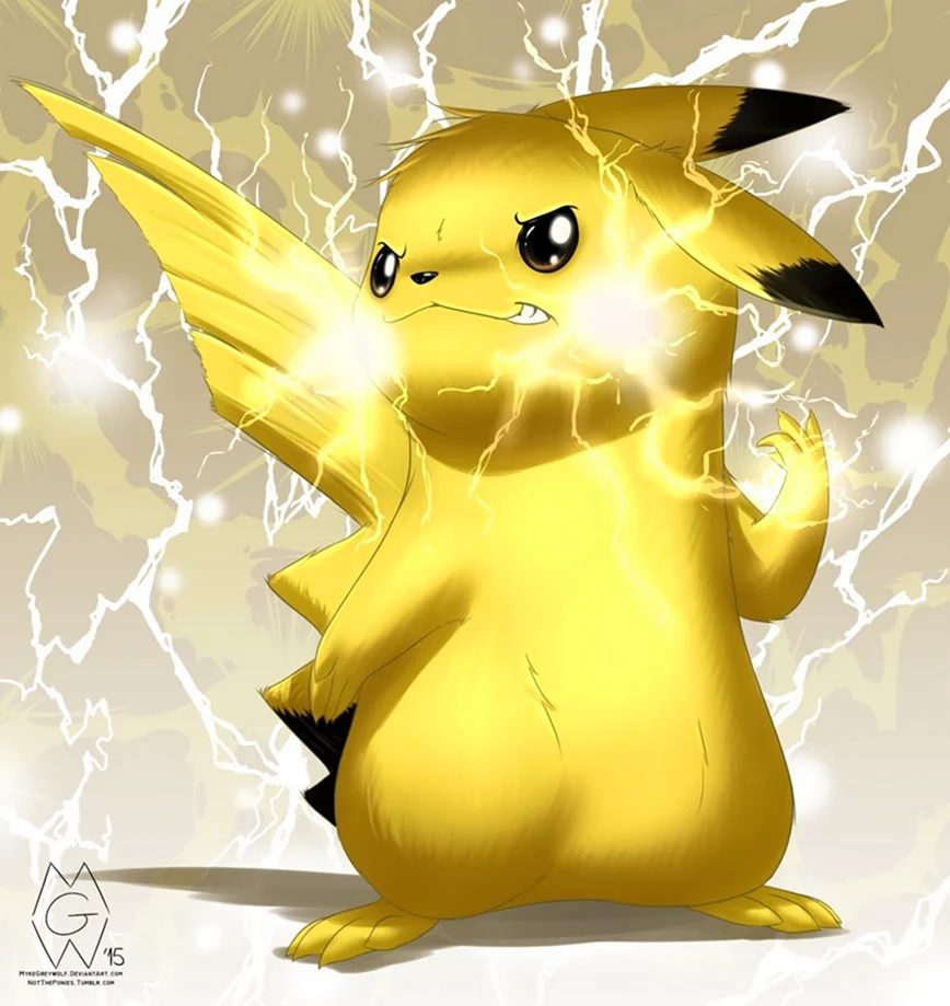 Покемон Pikachu молния