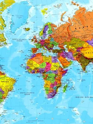 Политическая карта мира в хорошем качестве