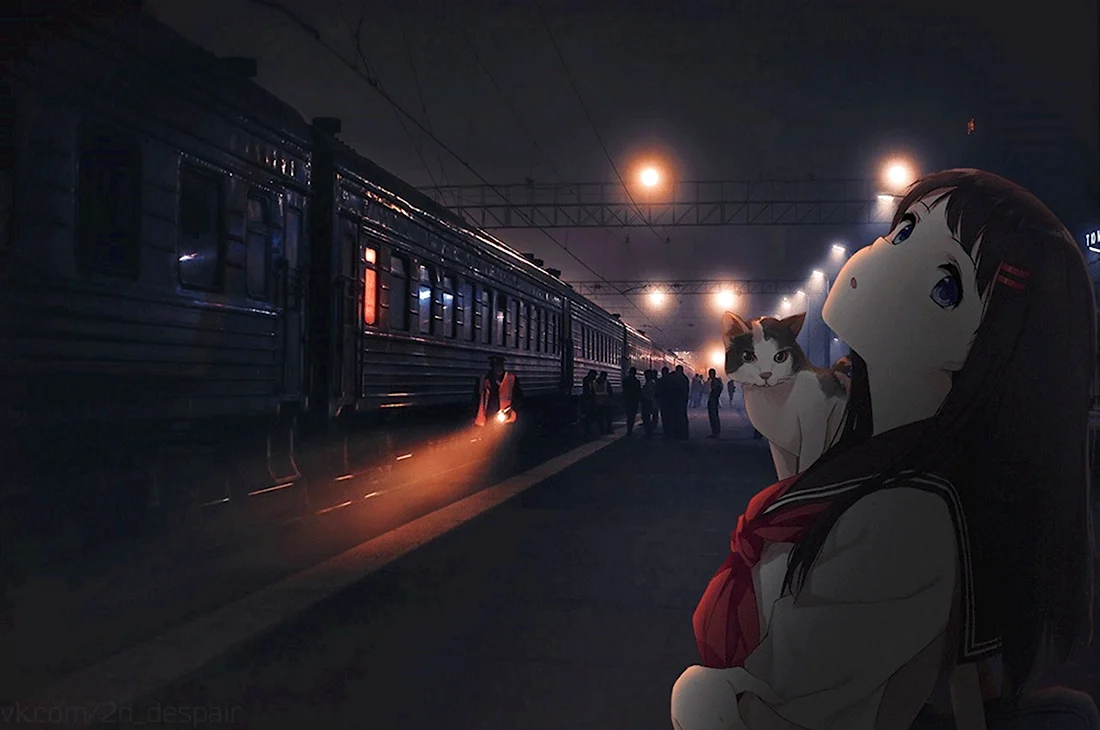 Полуночный поезд аниме