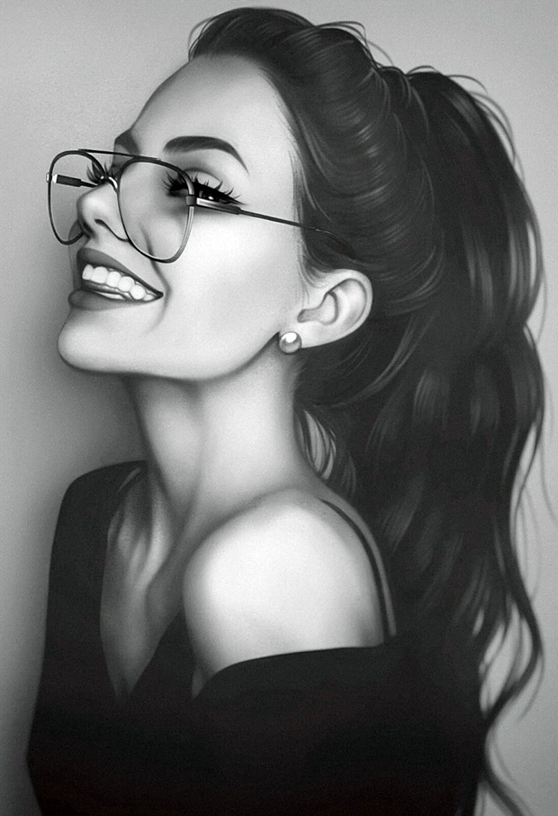 Портрет девушки в очках