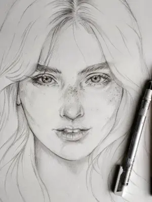 Портрет рисунок карандашом