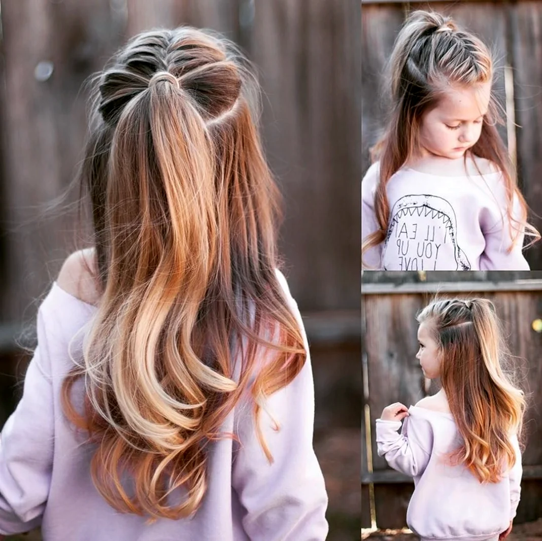 Прическа мальвинка на длинные волосы для девочек