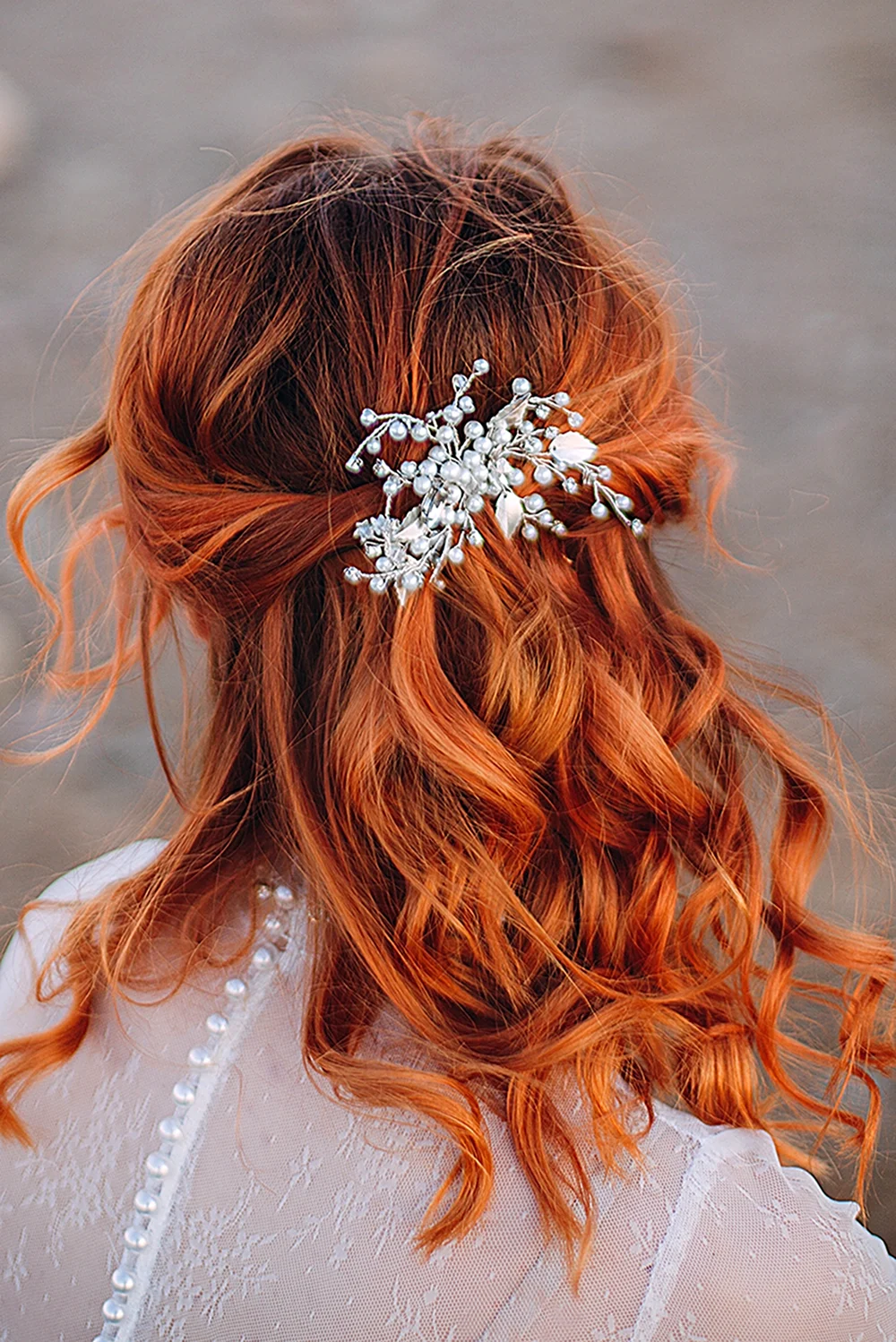 Прическа на свадьбу рыжие волосы