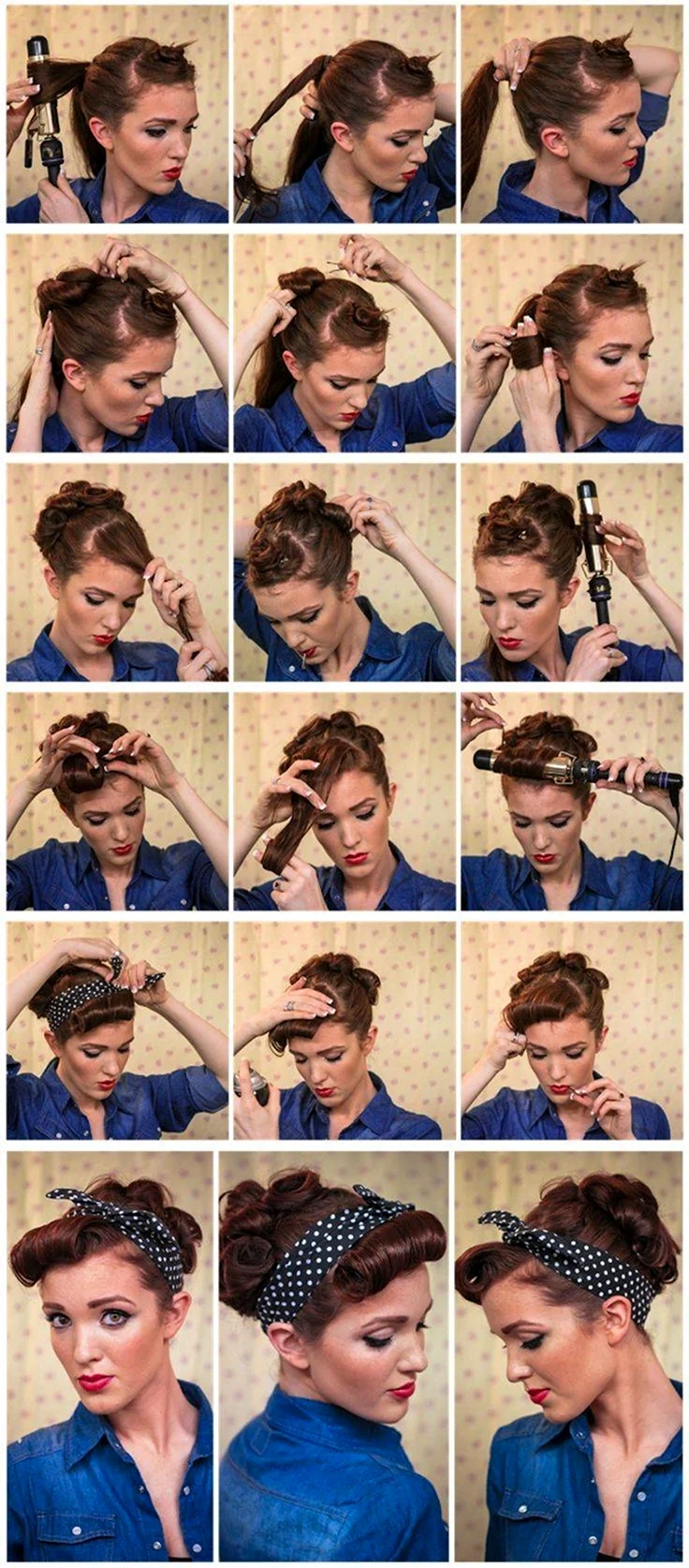Причёски в стиле Стиляги для женщин на короткие волосы