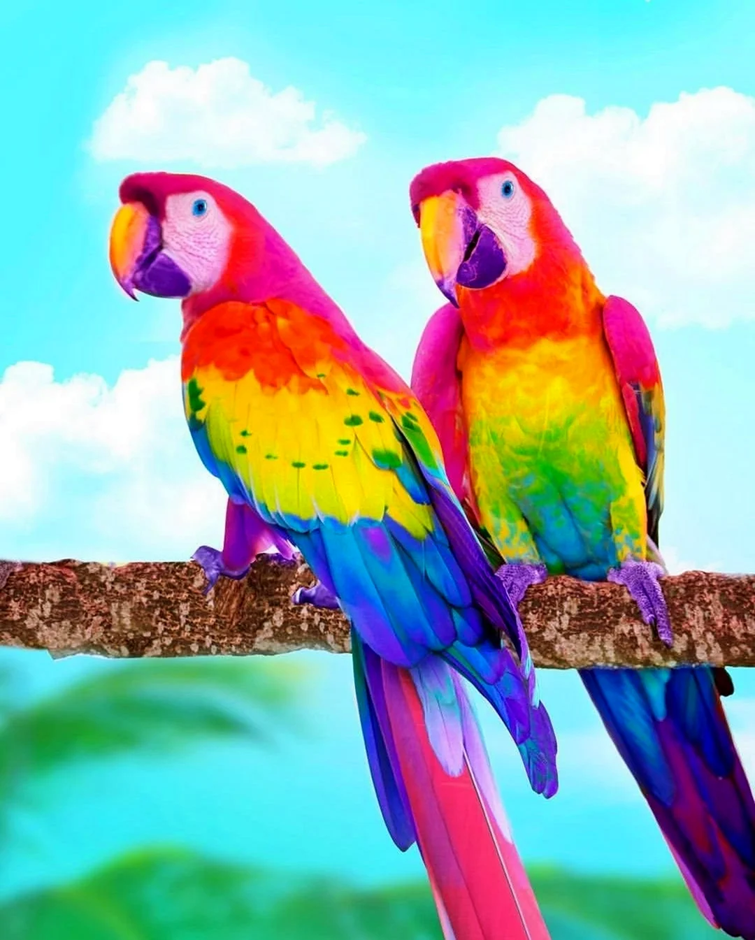 Радужный попугай мангалиб