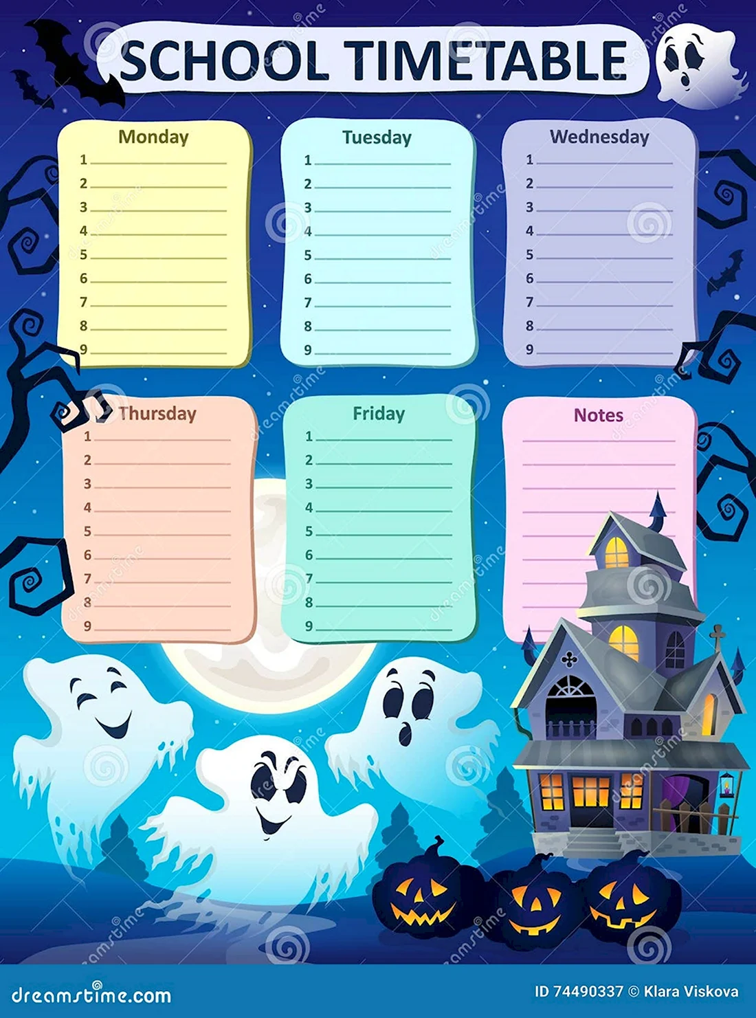 Расписание уроков Хэллоуин
