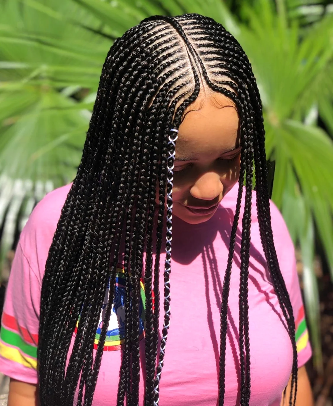 Разделение волос для афрокосичек