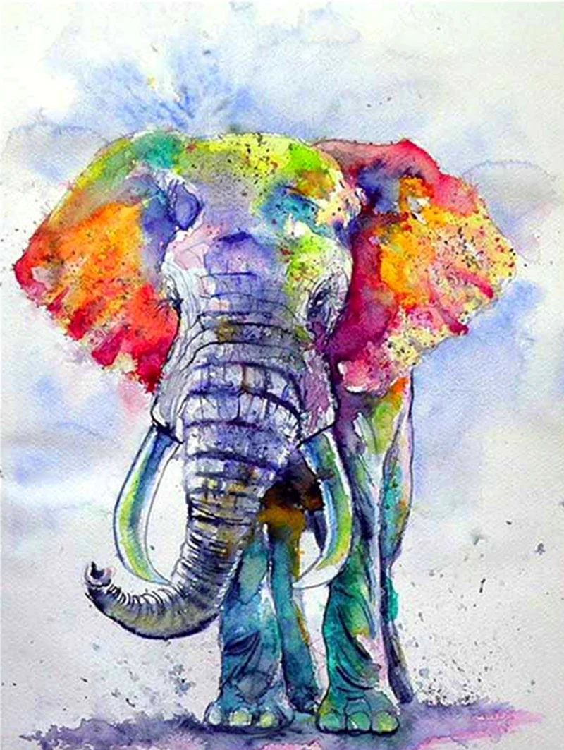 Разноцветные слоны