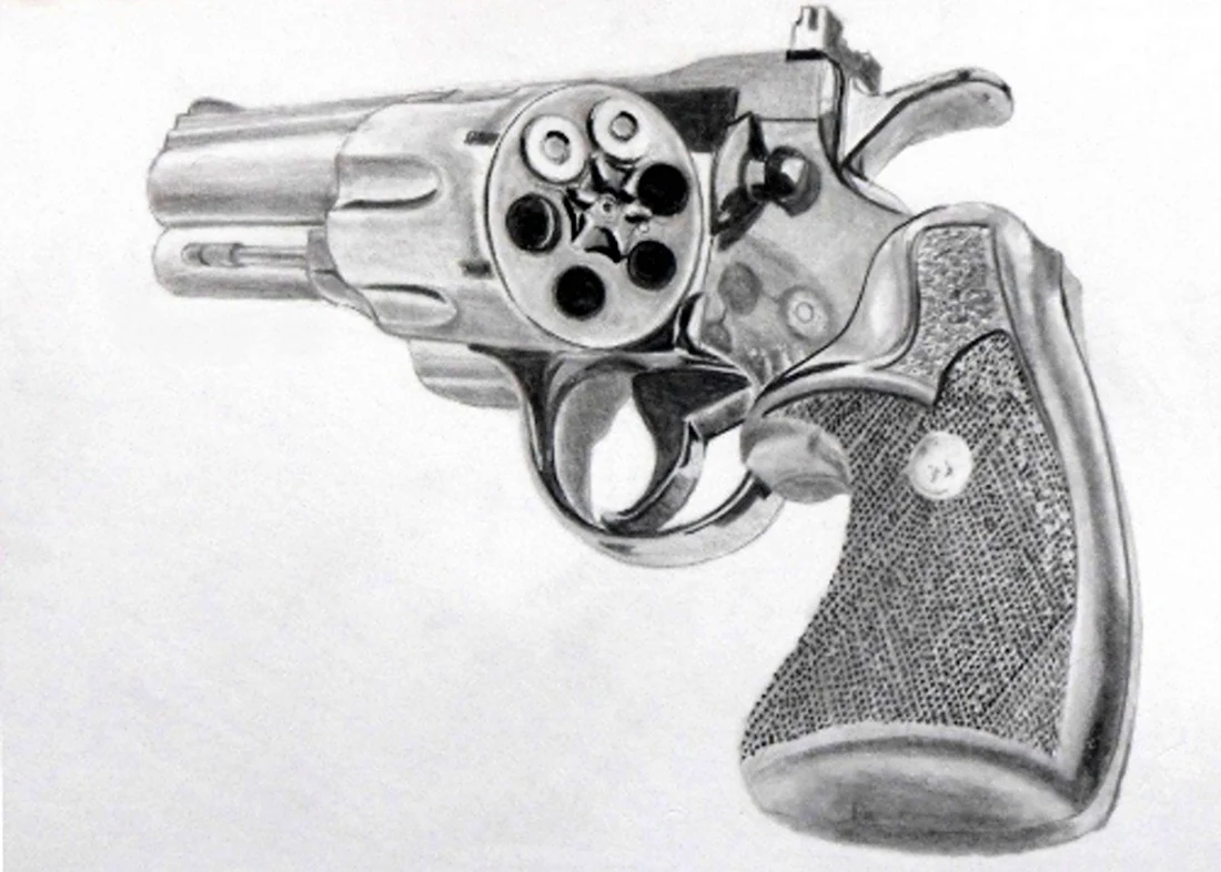 Револьвер рисунок