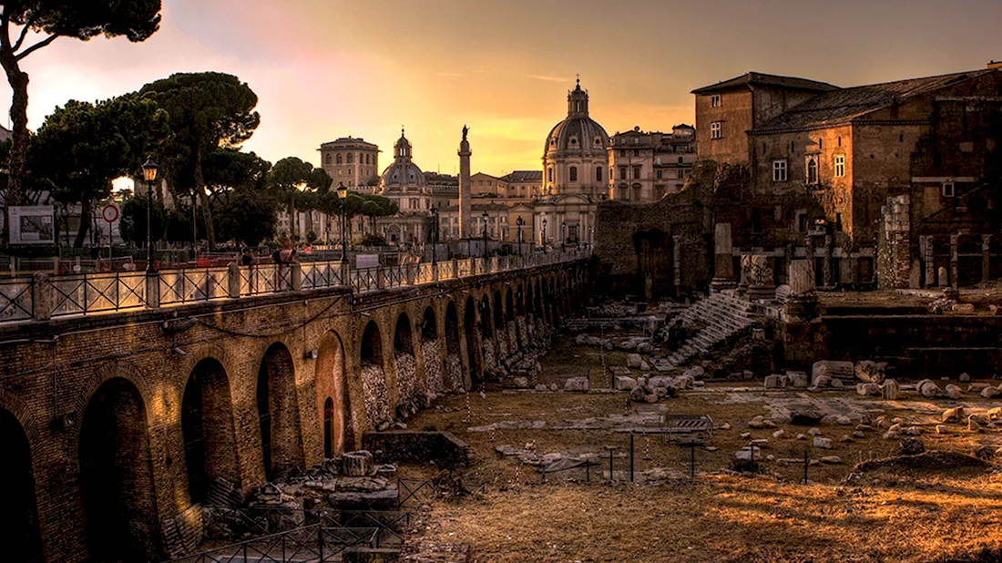Рим Италия развалины