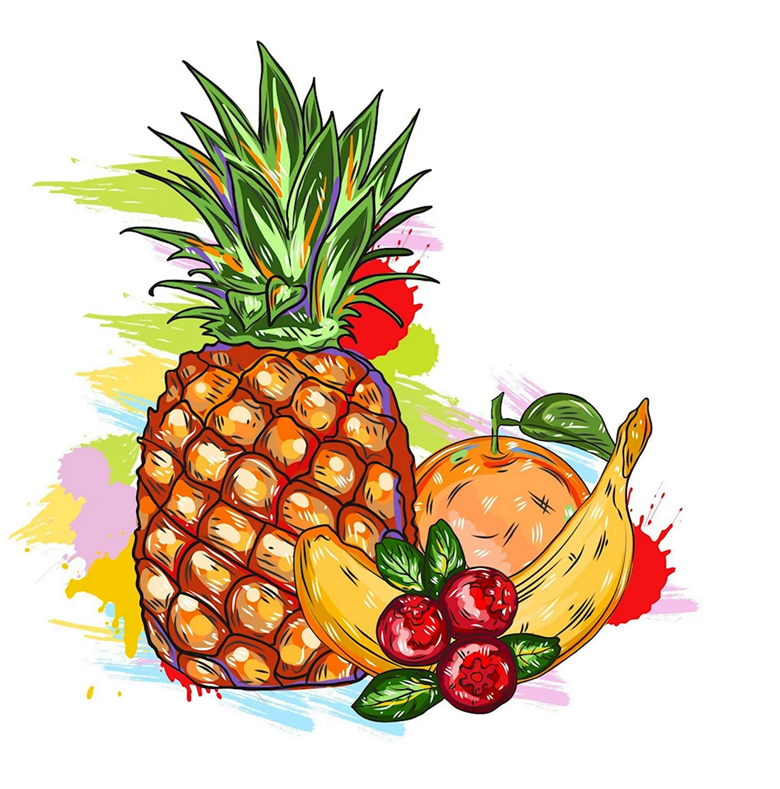 Рисунки фруктов